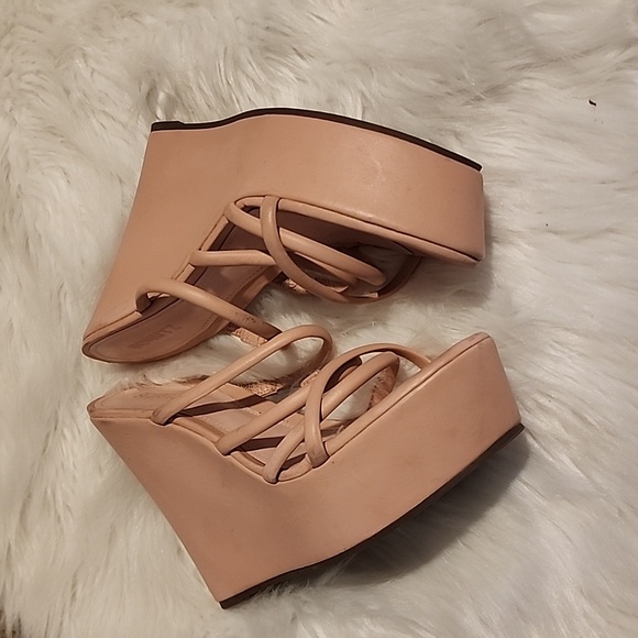 Schutz Cari Sweet Rose Platform Wedge Sandal SZ 9.5 - Picture 4 of 6